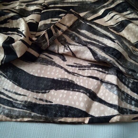 Nine West Plus Size Tan and Black Zebra Print Lightweight Camisole Women's XXL - Picture 8 of 12